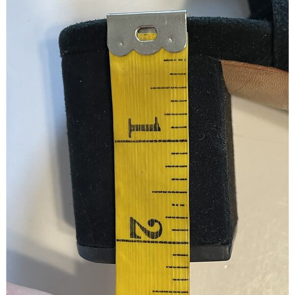 Loeffler Randall Black Suede Lexi Caged Block Heel Pumps Womens Size 9.5 Laceup - Picture 10 of 11